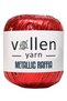 Premium Metallic Raffia, Hat Rope, Evening Bag Rope, Polyester Rope, Silvery Metallic Rope, Red
