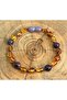 Drop Amber Amethyst Adult Bracelet
