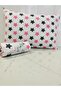 Uykulife Pink Gray Star Single Size Fitted Sheet Set - 3