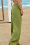 Light Green Linen Women's Trousers - 3