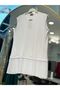 Pleated Viscose Underwear Tunic - White - 3