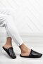 Black Leather Look Men's Closed-Front Slippers Winter Lightweight Slippers Guest Dowry Groom Slippers - 4