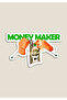 Money Maker Sticker Car, Motorcycle, Helmet, Laptop, Glass Sticker 13X9 cm