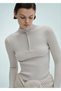 Zippered corded sweater - 6