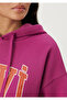 Logo Printed Hooded Purple Sweatshirt 1600361-70597 - 5