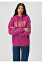 Logo Printed Hooded Purple Sweatshirt 1600361-70597 - 2