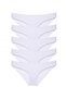 5 Pieces Super Eco Set Lycra Women's Slip Panties White