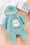 Cat-themed plush welsoft baby romper (girls/boys)