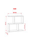 Versatile Asymmetrical Side Table Black Colour  for Modern Spaces - 5