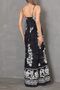 Women's Floral Patterned Thin Strap Knitted Detailed Summer Dress - 4