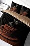 Double Duvet Cover Set Special Woven Cotton Satin Live coffee