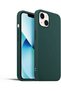 iPhone 13 / 14 Compatible Launch Case with Velvet Camera Raised Silicone Cover Green