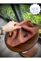 Women's Handmade Brick Color Scholarship Bag