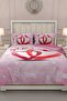 Cotton Satin Double Duvet Cover Set with Elastic Sheets Valentine's Day - 2