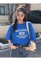 Cobalt Blue 1961 Printed Oversize Women's T-shirt - 4