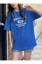 Cobalt Blue 1961 Printed Oversize Women's T-shirt - 3