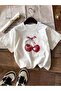 Printed Organic Cotton Oversize Cut T-Shirt