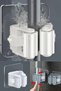 4Pcs Adhesive Practical Mop Cleaning Brush Holder Mop Holder Hanger Wall Mounted Practical Organizer