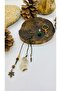 Handmade Design Brass Aprat Feathered Set of 3 Earrings