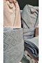Safir Family Bathrobe Set Cotton Gray Powder 8 Pieces - 4