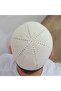 Skullcap من الصوف باللون الأبيض الفاتح - مصنوع يدويًا ونسيج صلاة مائة بالمائة باللون الأبيض الفاتح - 4