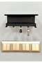 Dowel and Screw | |   Metal Double Shelf 5-Hook Key Holder Organizer Key Hanger Wall Hanger 21X9,5X9 cm - 7