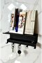 Dowel and Screw | |   Metal Double Shelf 5-Hook Key Holder Organizer Key Hanger Wall Hanger 21X9,5X9 cm - 5