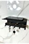 Dowel and Screw | |   Metal Double Shelf 5-Hook Key Holder Organizer Key Hanger Wall Hanger 21X9,5X9 cm - 4
