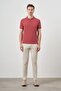 Rose Basic Straight 100% Cotton Slim Fit Slim Fit Short Sleeve Polo Collar Men's T-shirt - 5