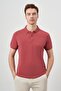 Rose Basic Straight 100% Cotton Slim Fit Slim Fit Short Sleeve Polo Collar Men's T-shirt - 2
