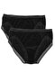 Women's Modal Normal Waist Bikini Lace Slip Lycra Panties 6 Pcs -3051 - 3