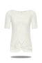 Women's Viscose Wide Collar Short Sleeve Laced Top -2304 - 2