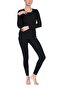 Women's Thermal Round Neck Long Sleeve Underwear Top -1905 - 6