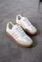 Women's White Powder Sneaker Sports Shoes Es102