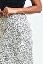 Leopard Pattern Viscose Satin Midi Skirt - Beige - 3