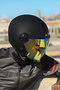 CLASSY MAT SİYAH KASK - 3