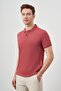 Rose Basic Straight 100% Cotton Slim Fit Slim Fit Short Sleeve Polo Collar Men's T-shirt - 3