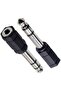 2 Pieces 3.5 Mm 6.3 Mm Jack Converter Headphone Converter For Piano 6.35 mm male 3.5 mm female - 6