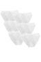 Women's Cotton Normal Waist Bikini Lace Slip Lycra Panties 6 Pcs -3038