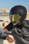 CLASSY MAT SİYAH KASK - 6