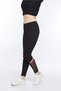 Women's Cotton Ankle Length Medium High Waist Above Ankle Tulle Detailed Black Tights - 4909