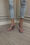 Women's Soft Leather Comfortable Heeled Slippers - 8