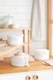 3 Pieces White Zippered Underwear Washing Net Bag 20X10 - 3