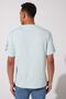 Loose Fit 100% Cotton Crew Neck Mint Green T-Shirt - 6