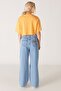 Wide Leg Fit Regular Waist Wide Leg Light Blue Jean Jeans - 7