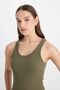 Slim Fit Slim Fit Green T-Shirt - 2