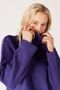Regular Fit Normal Cut Turtleneck Purple Knitwear Sweater - 5