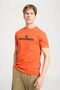 Regular Fit Normal Cut Crew Neck 100% Cotton Red T-Shirt
