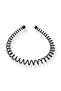 Set of 4 Sportsman Unisex Metal Crown Spring Scalloped Zigzag Flat Crown - 5