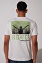 Loose Fit 100% Cotton Crew Neck White T-Shirt - 2